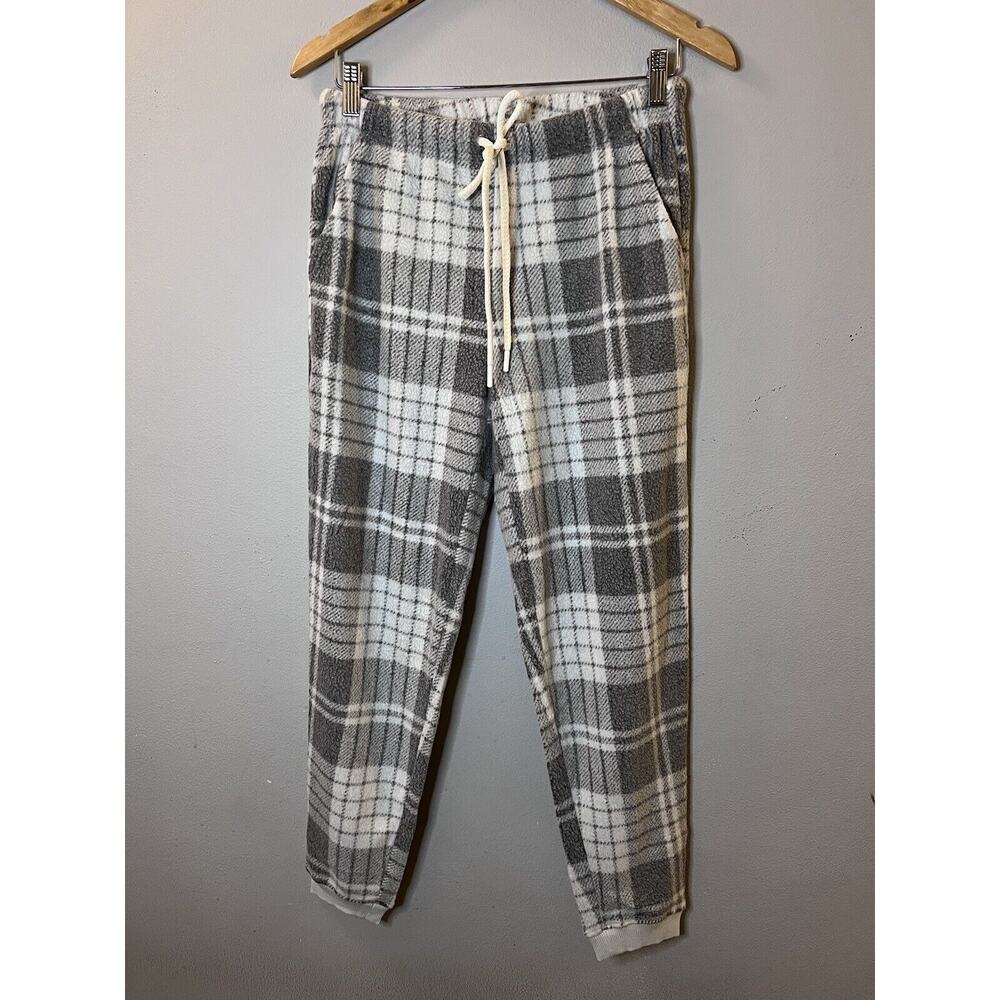 Aerie Women's Snowed-In Fleece Gray & White Jogger Size Small